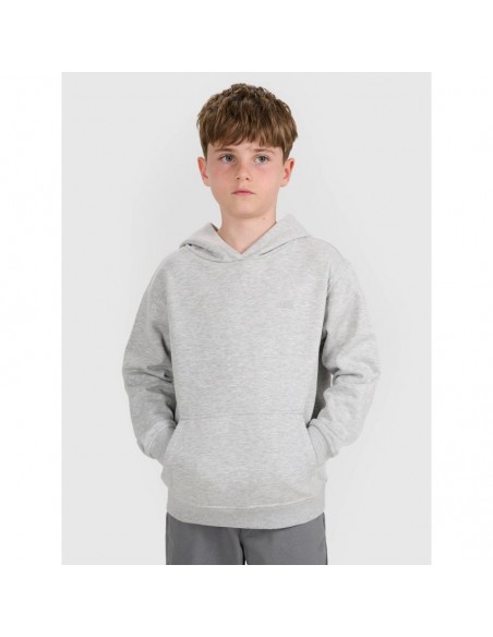 Boy's sweatshirt with hood open 4F 4FJWMM00TSWSM186025M