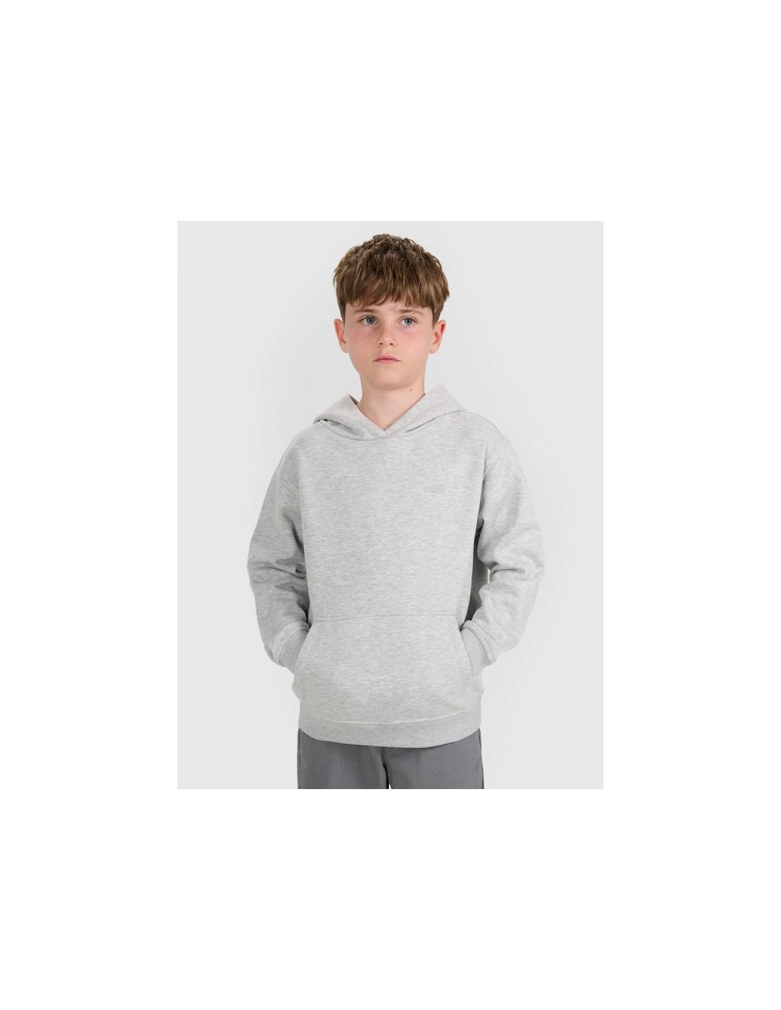 Boy's sweatshirt with hood open 4F 4FJWMM00TSWSM186025M