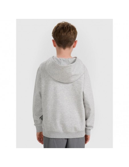 Boy's sweatshirt with hood open 4F 4FJWMM00TSWSM186025M
