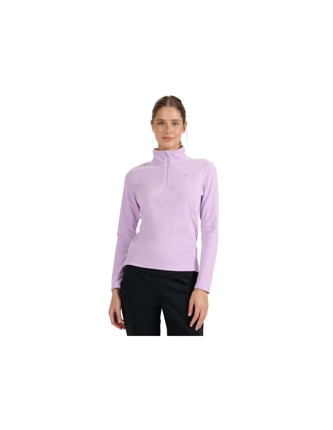 4F Women's fleece sweatshirt 4F F069 light purple 4FWAW25UFLEF069 52S