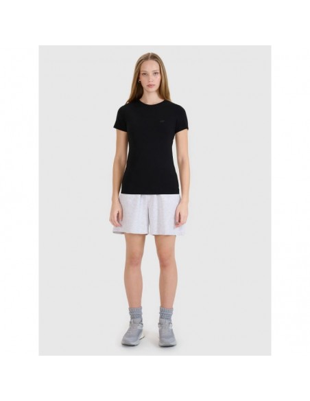 Women's slim plain T-shirt (2-pack) - Black