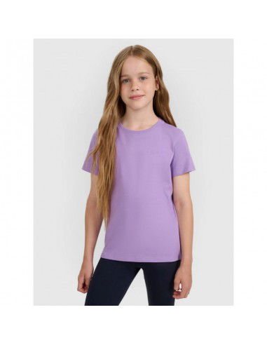Regular plain girls' Tshirt 4F...