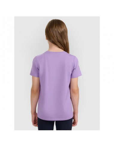 Regular plain girls' Tshirt 4F...
