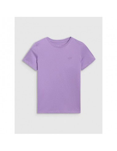 Regular plain girls' Tshirt 4F...
