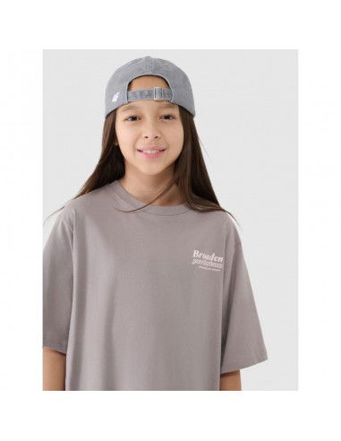 Girls' oversize Tshirt with print 4F...