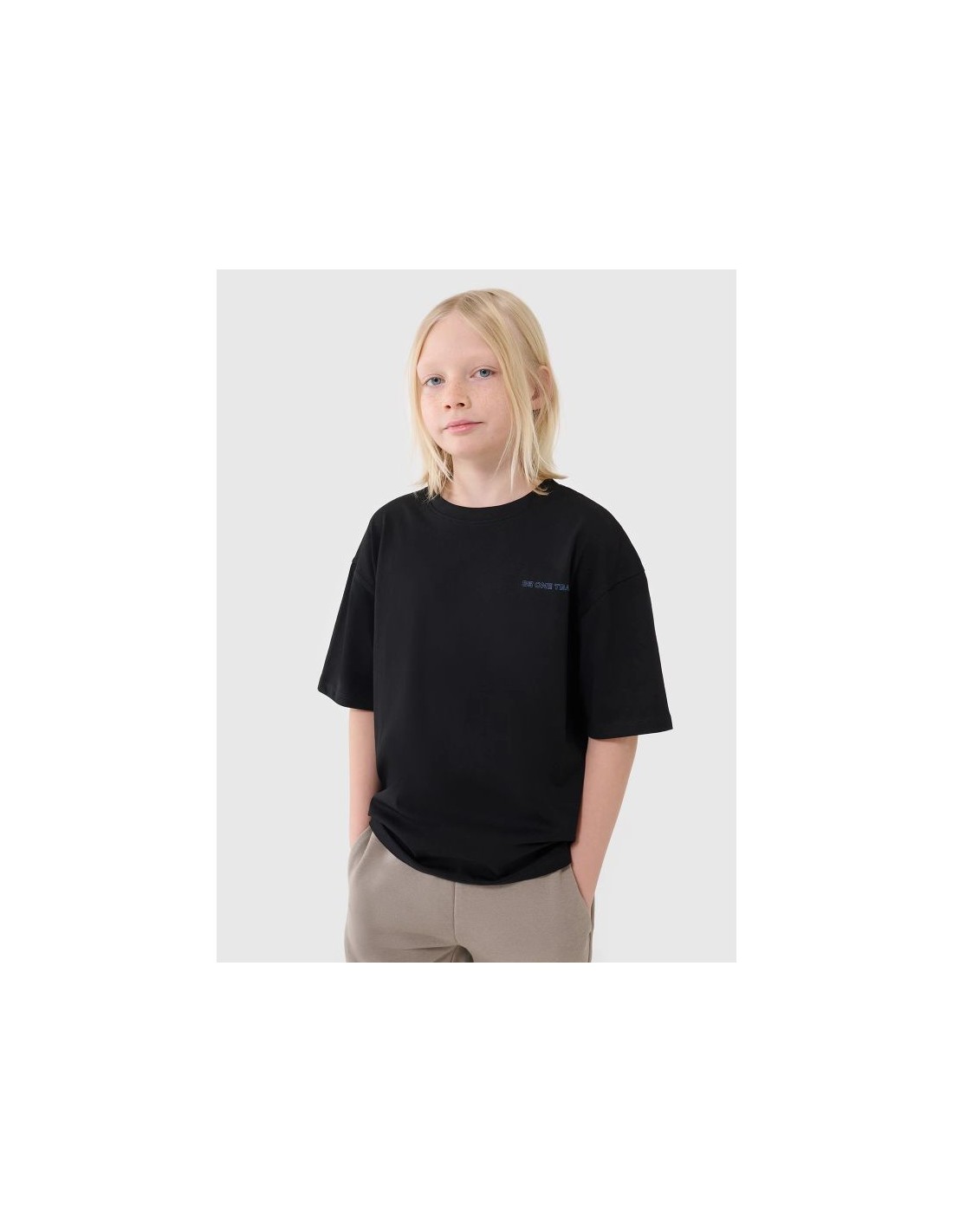 Boy's oversize Tshirt with inscription 4F 4FJWSS25TTSHM218420S