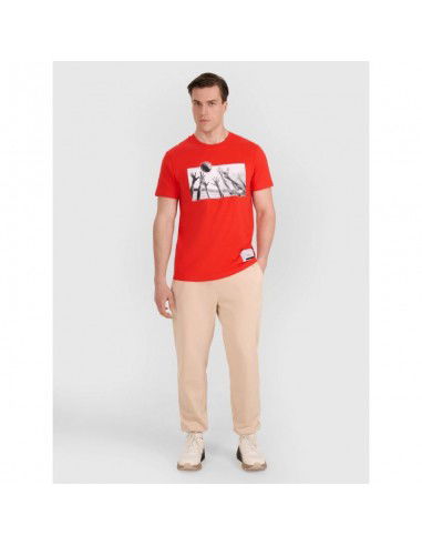 Men's regular tshirt with volleyball...