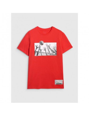 Men's regular tshirt with volleyball...