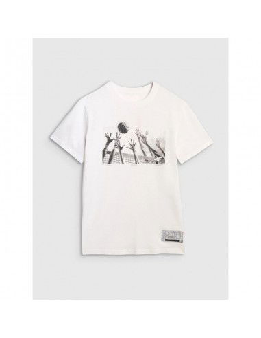 Men's regular tshirt with volleyball...