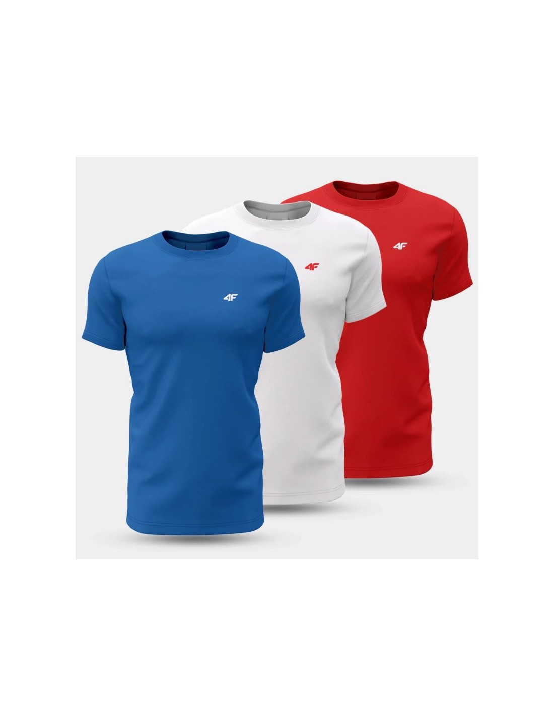 Men's Tshirt SET OF 3 TSHIRTS 4F 4FWSS25TTSHM309790S