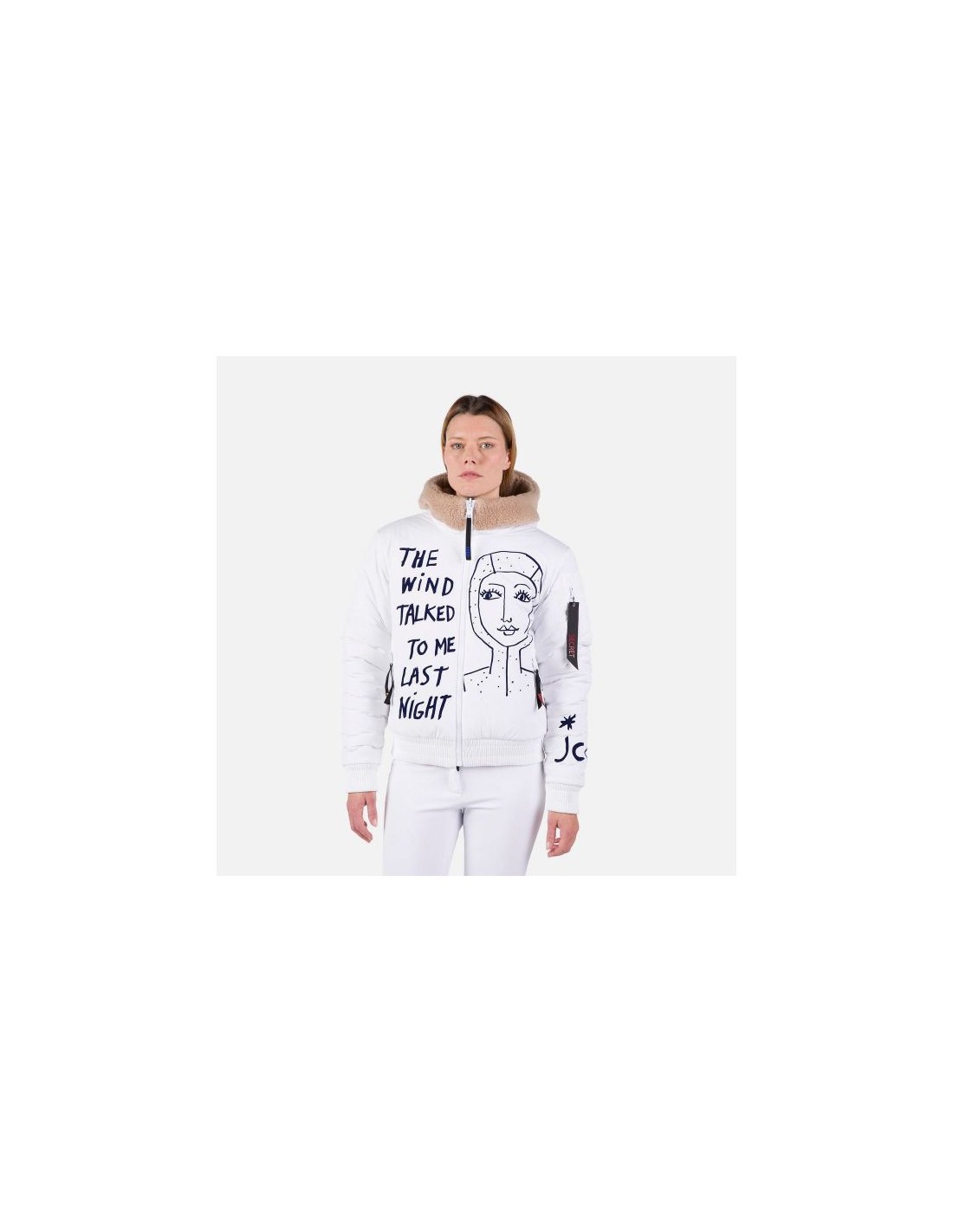 Rossignol W Yety Fleecy Bomber Jacket Jkt White