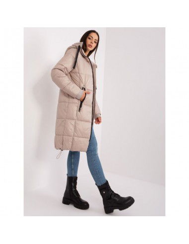 Women's beige quilted winter jacket...