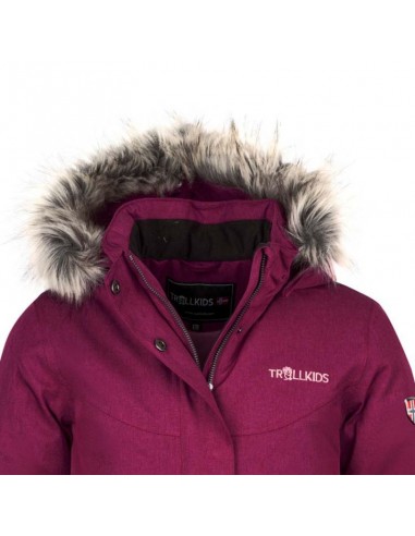 Trollkids Girls Oslo Coat XT winter jacket with hood pink 180229