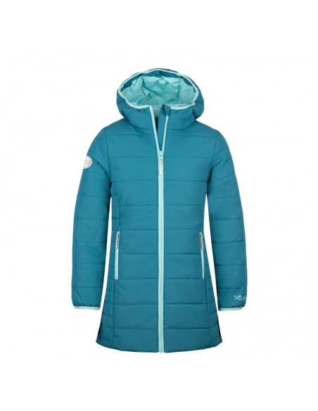 Trollkids Girls Stavanger Coat winter blue insulated hooded jacket 219323