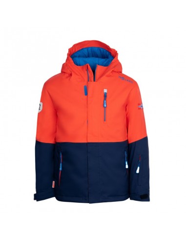 Trollkids Kids Hallingdal Jacket Outdoor OrangeNavy 226705