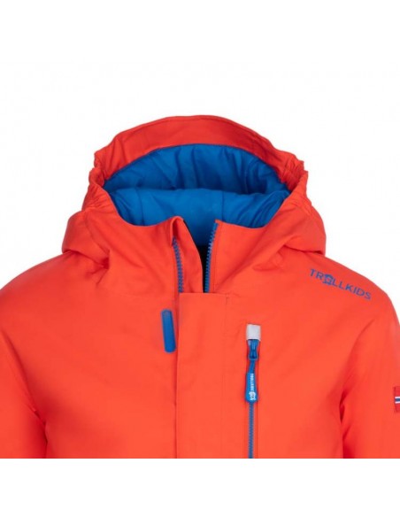 Trollkids Kids Hallingdal Jacket Outdoor OrangeNavy 226705
