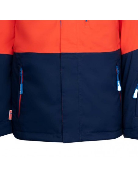 Trollkids Kids Hallingdal Jacket Outdoor OrangeNavy 226705