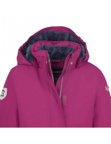 Trollkids Girls Alesund Coat Waterproof Pink Down Jacket 301235