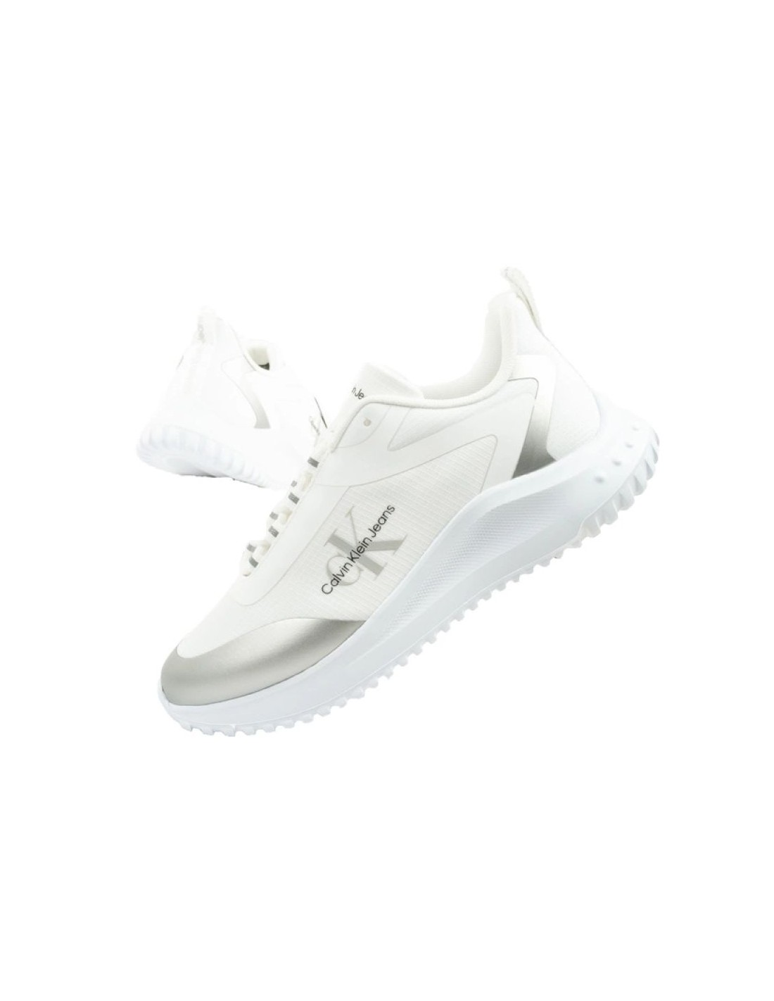 Calvin Klein Eva Runner women's shoes sports sneakers white fashionable