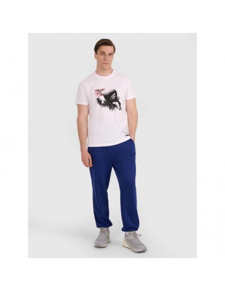 Men's regular tshirt with volleyball print 4F 4FRAW25TTSHM323510S