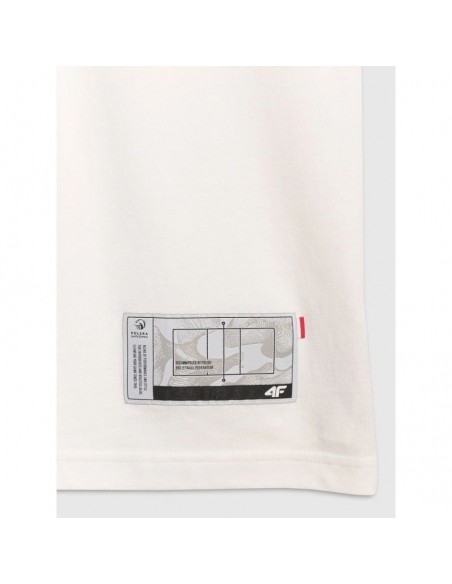 Men's regular tshirt with volleyball print 4F 4FRAW25TTSHM323510S