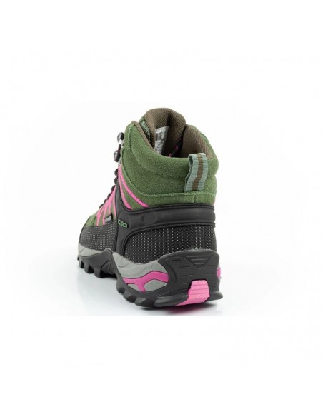 CMP Rigel women's trekking shoes leather durable waterproof ankle boots green