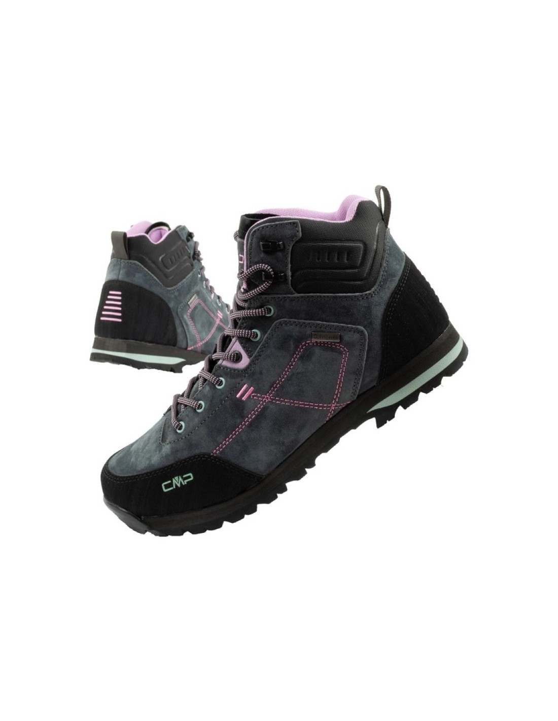 CMP Alcor women's trekking shoes leather durable waterproof ankle boots gray