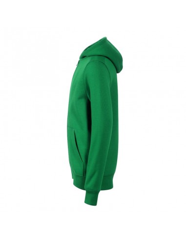 Children's Trendy Zipper Sweatshirt Grass Green