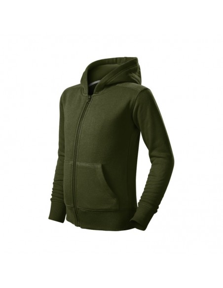 Children's Trendy Zipper Sweatshirt military