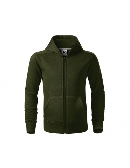 Children's Trendy Zipper Sweatshirt military