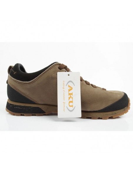 Aku Bellamont women's leather trekking shoes durable brown