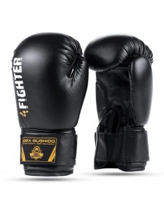 6oz Boxing Gloves for Kids 4Fighter Black