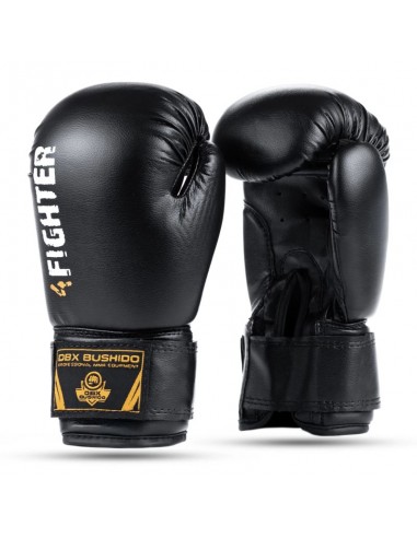 6oz Boxing Gloves for Kids 4Fighter Black