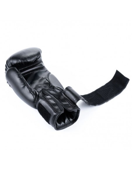 6oz Boxing Gloves for Kids 4Fighter Black