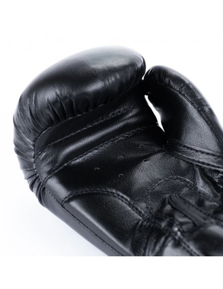 6oz Boxing Gloves for Kids 4Fighter Black