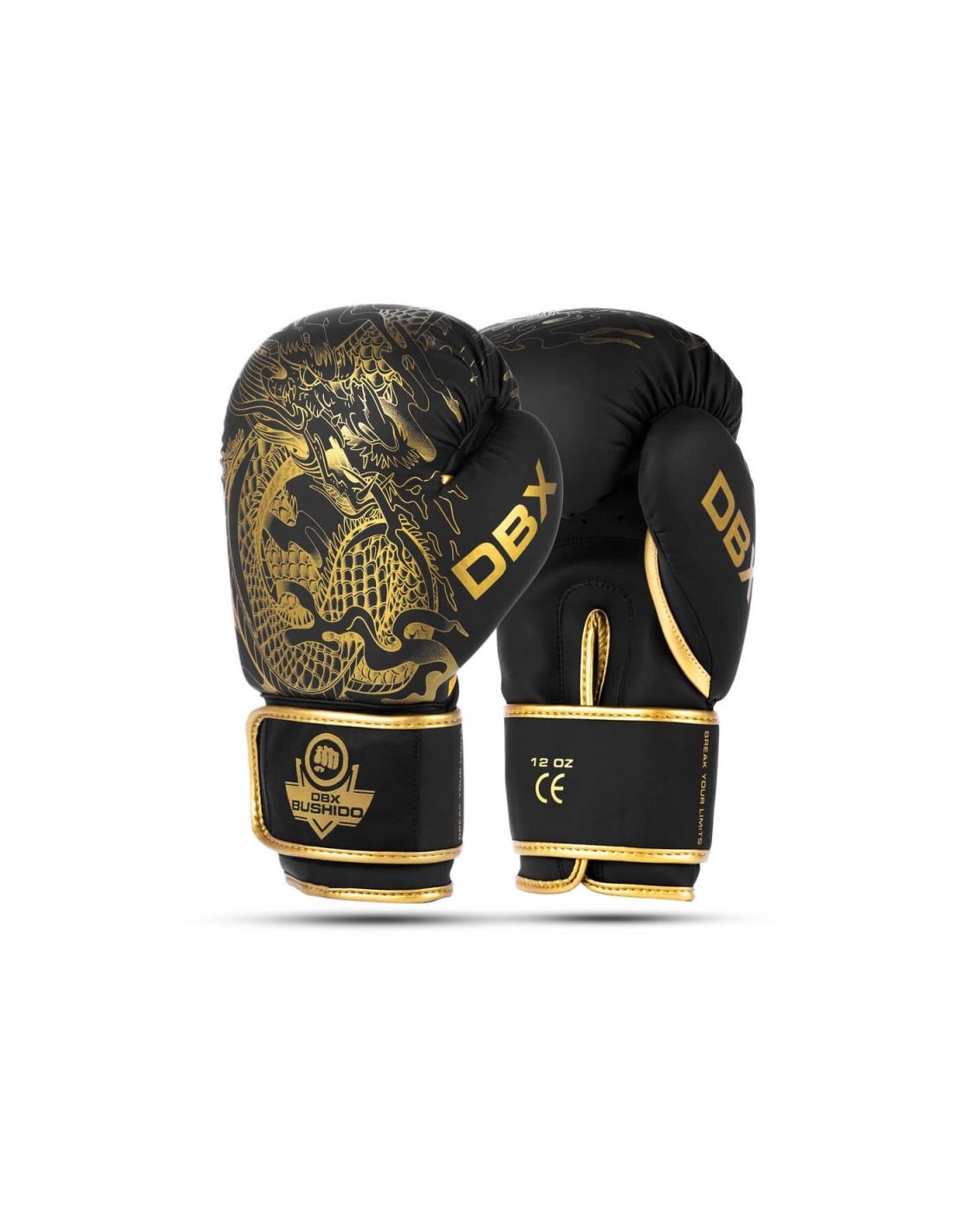 DBX Bushido 8oz Boxing Gloves Gold Dragon Valor Series