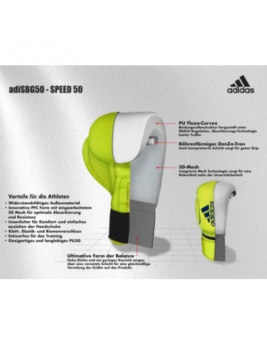 Adidas SPEED 50 red boxing gloves