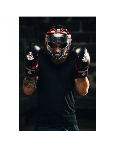 Boxing helmet with polycarbonate mask M Hannibal