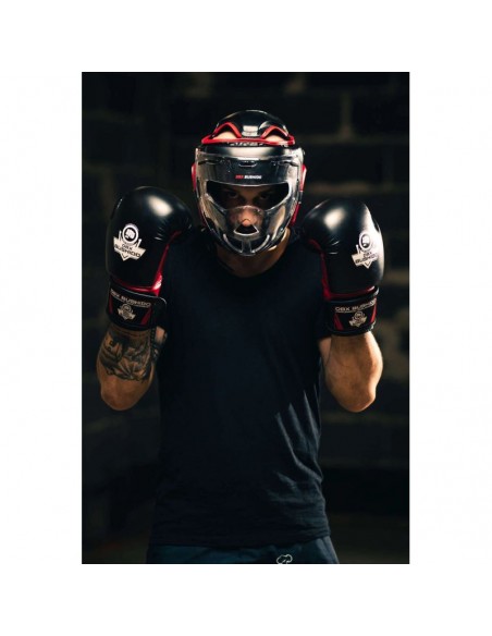 Boxing helmet with polycarbonate mask M Hannibal