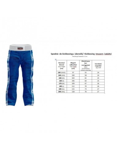 Kickboxing pants MASTERS SKBPM WAKO...