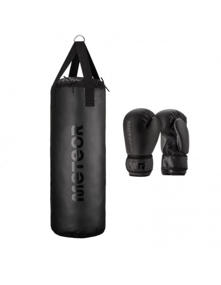 Meteor 12kg Punching Bag and 6oz Boxing Gloves Set