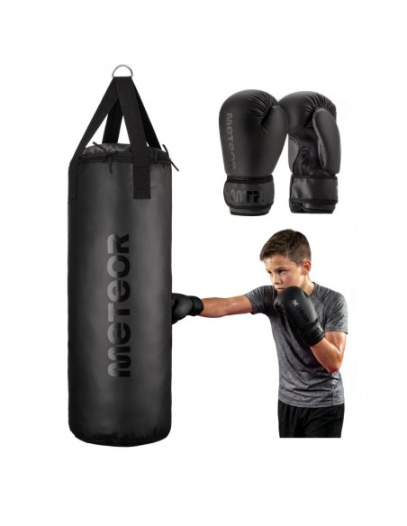 Meteor 12kg Punching Bag and 6oz Boxing Gloves Set