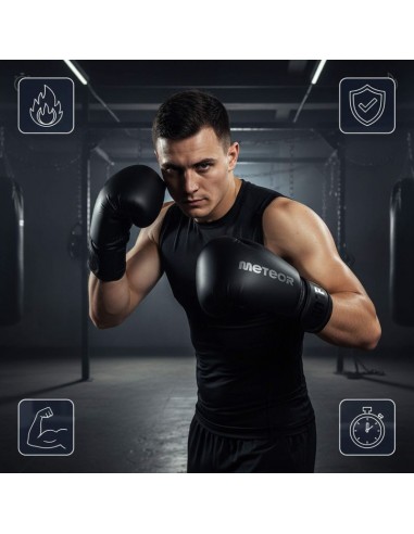 Meteor 12 oz Training Boxing Gloves Velcro PU
