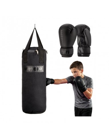 Meteor 6kg Punching Bag and 6oz Boxing Gloves Set