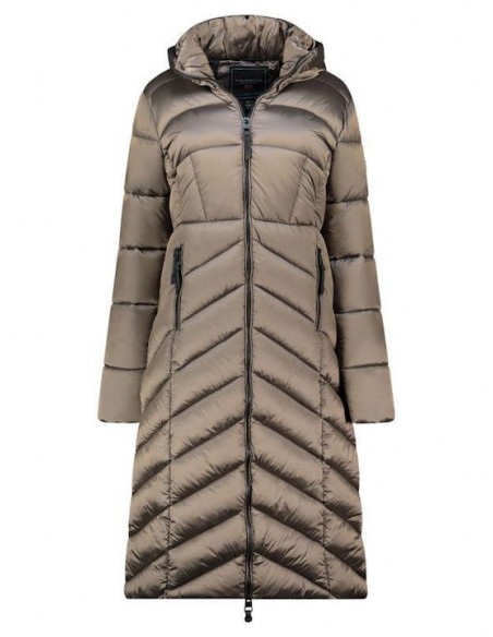 Geographical Norway Blanche Long Taupe DB Lady 0116 Taupe Women's Jacket WZ5490FGNTaupe