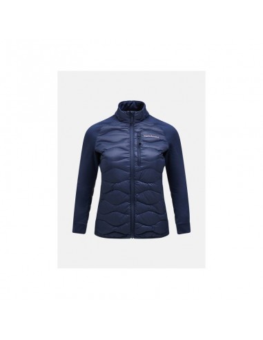 Peak Performance W Helium Down Hybrid Jacket Navy Blue