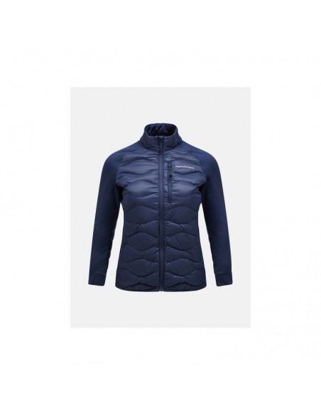 Peak Performance W Helium Down Hybrid Jacket Navy Blue
