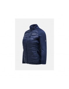 Peak Performance W Helium Down Hybrid Jacket Navy Blue 2
