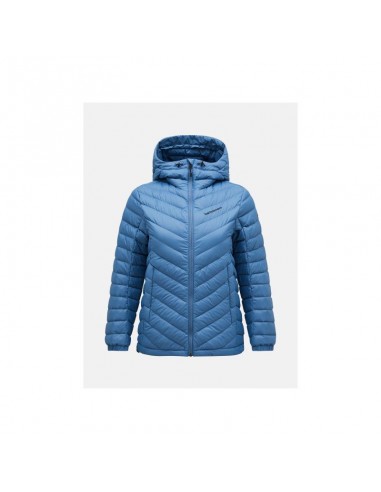 Peak Performance W Frost Down Hood Jacket Blue