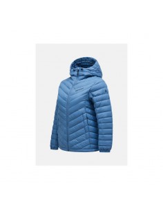 Peak Performance W Frost Down Hood Jacket Blue 2